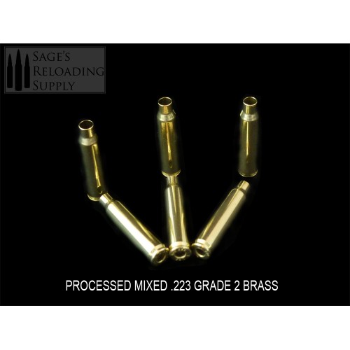 223 / 5.56 Fully Processed Reloading Brass, Mixed Headstamps