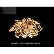 .224 55gr Hornady FMJ-BT W/C. PRE-PACKAGED SPECIAL (1000CT)